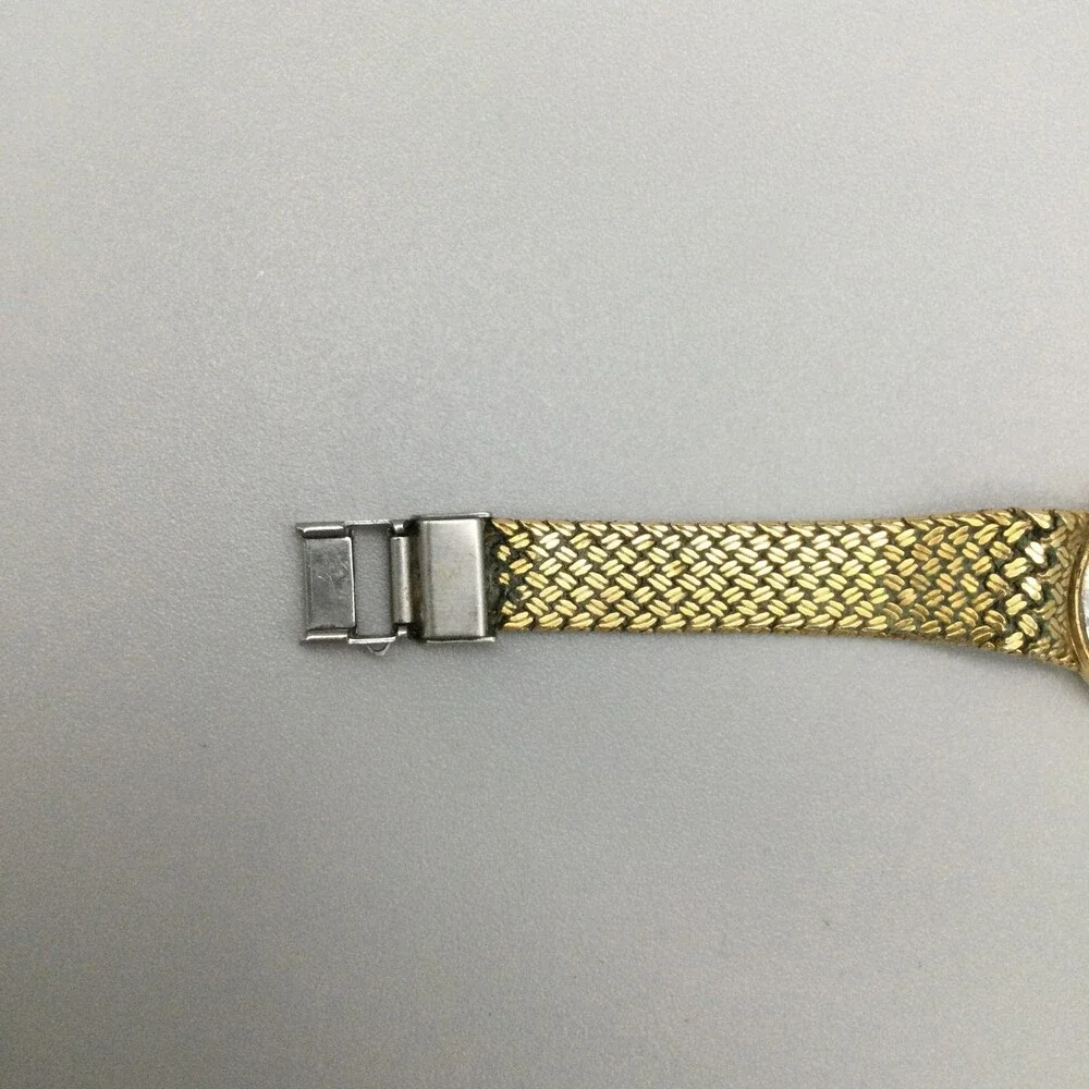 Vintage Tissot Womens Watch 22mm Champagne Dial Gold Tone Mesh New Battery 5.75